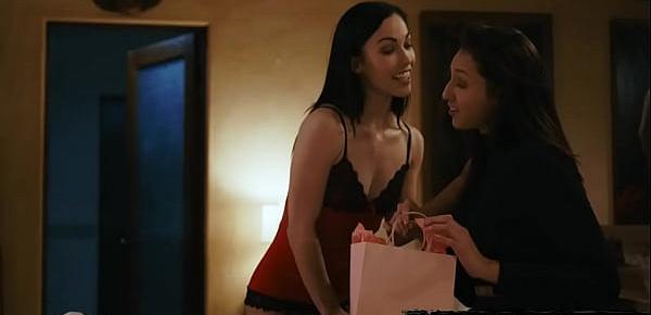  Steamy and erotic lesbian sex with classy lingerie